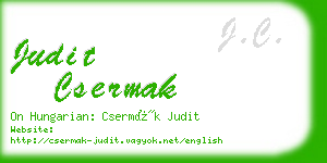 judit csermak business card